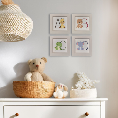 ABCD Nursery Wall Art (set of 4)