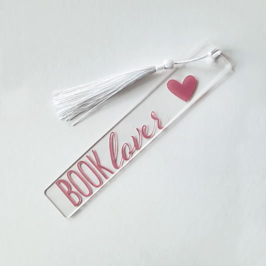 Book Lover Acrylic Bookmark