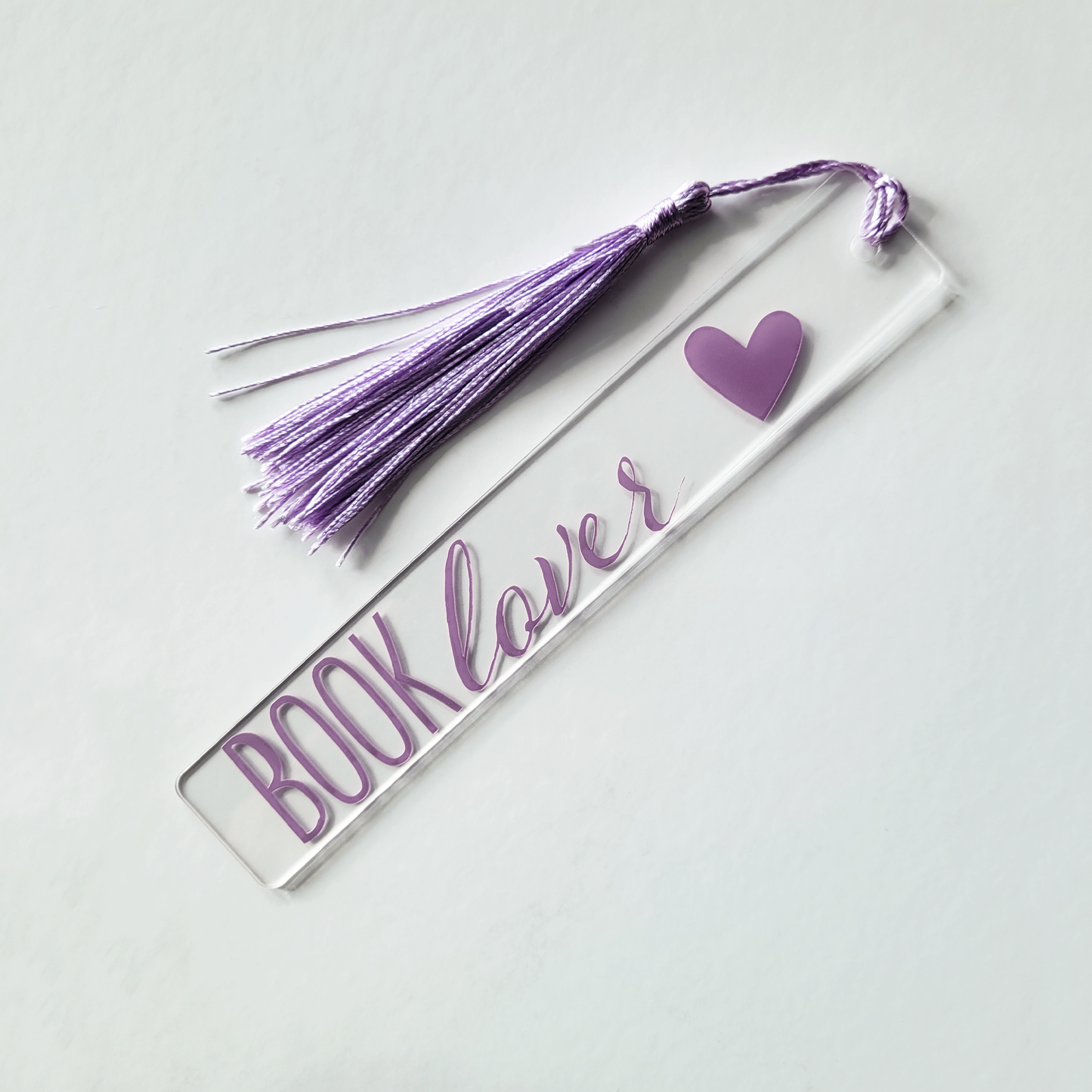 Book Lover Acrylic Bookmark