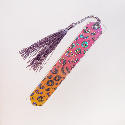 Cheetah Fun Acrylic Bookmark