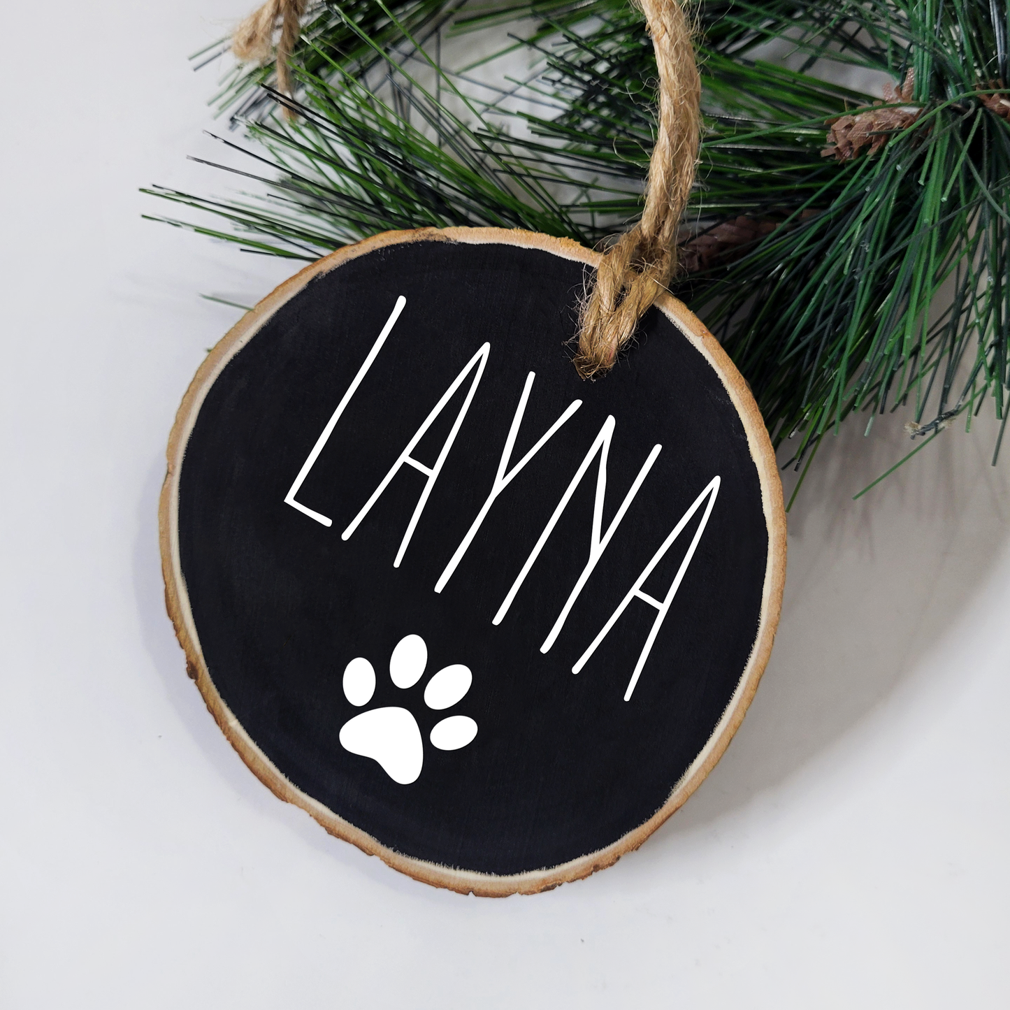 Fur Baby Wood Slice Ornament