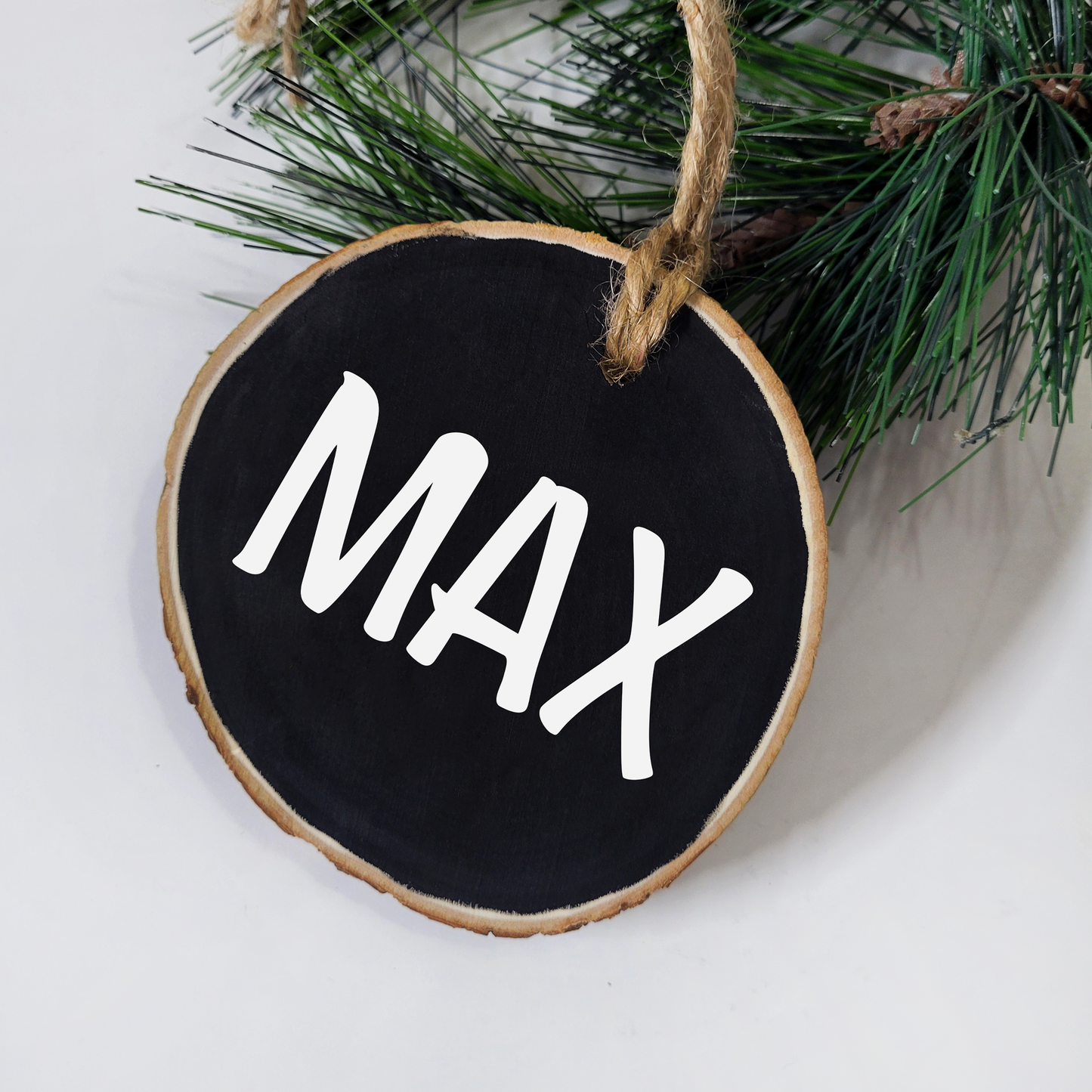 Personalized Wood Slice Ornament