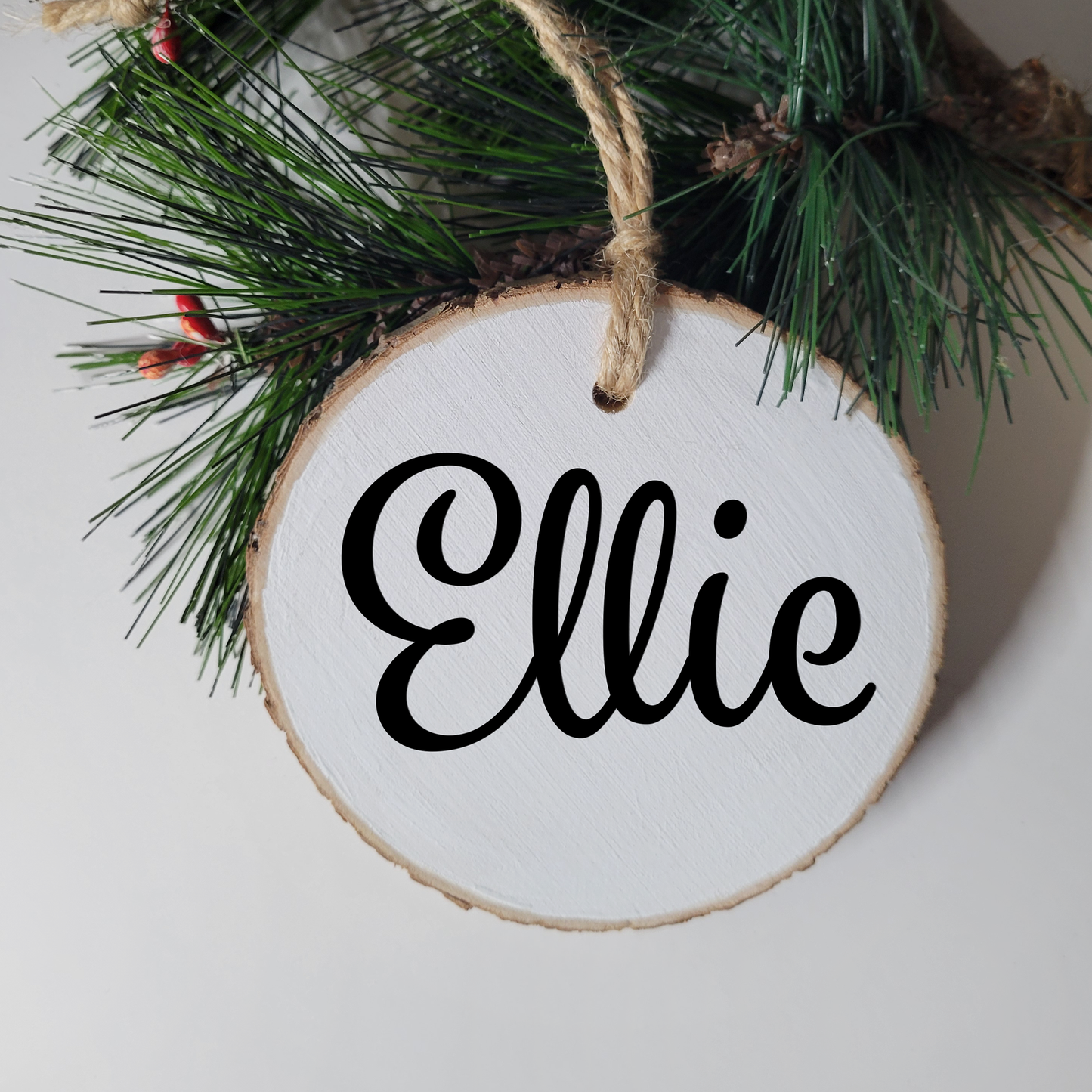 Personalized Wood Slice Ornament