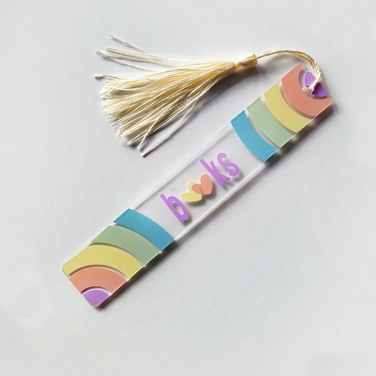 Rainbow Acrylic Bookmark