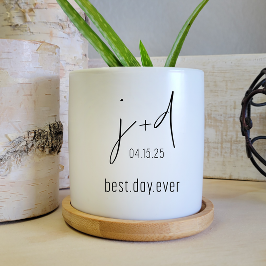 Best. Day. Ever. Ceramic Planter Pot